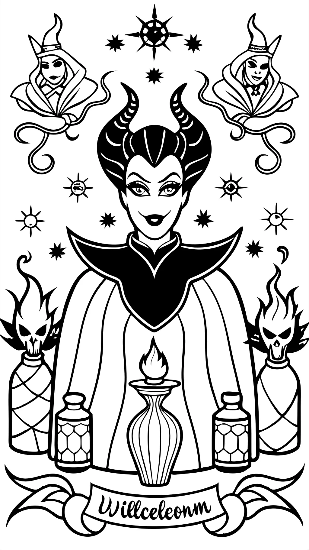 Páginas para colorear de Disney Villains